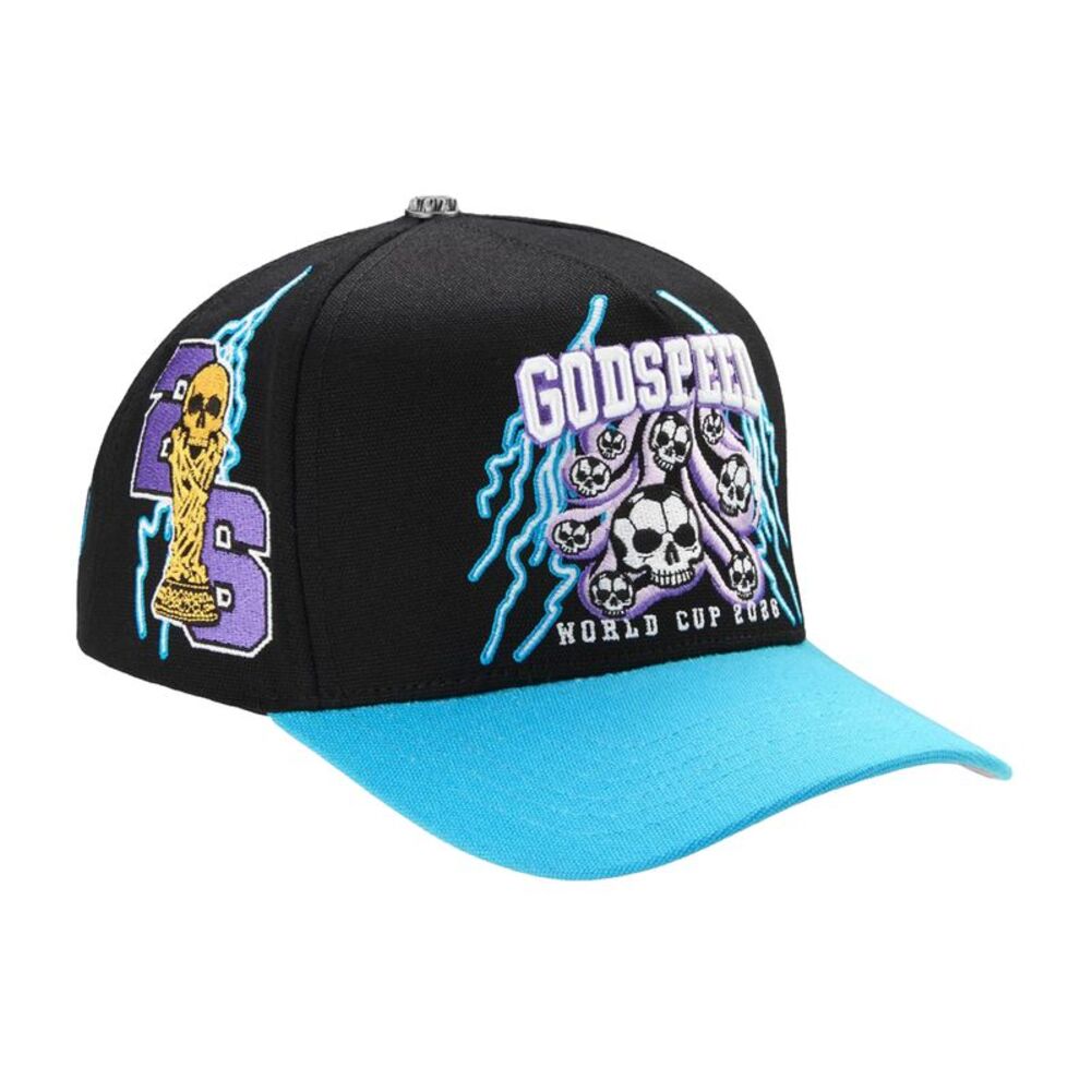 Godspeed Snapback Hat World Cup Voltage Unisex Black WORLD CUP VOLTAGE-SNAPBACK